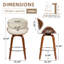 Tabouret de bar et de comptoir pivotant 26 po (ensemble de 3)-490039561