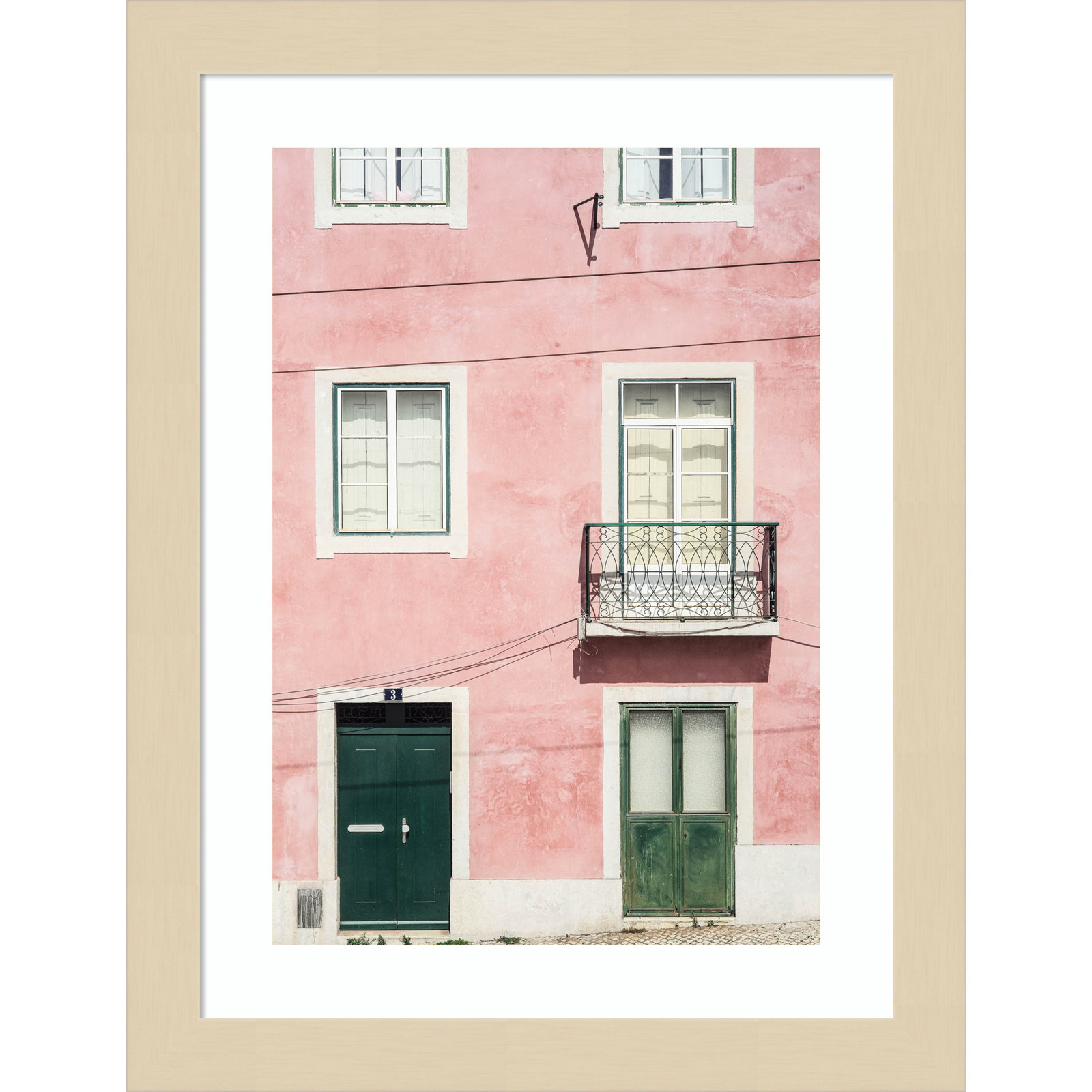 Daisey "Pink Parade" Print, Brown, 13" H x 10" W
