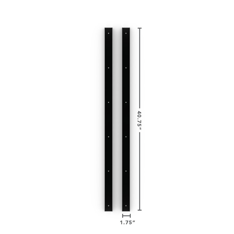 Panneau en U Toja pour panneau d'intimité, paquet de 2, H 40,75 po x l 1,75 po x P 96 po