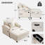 Fauteuil d'appoint avec canapé et repose-pieds-961502373