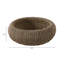 Bol décoratif tissé pour la décoration intérieure - Bol décoratif moderne idéal pour les présentoirs de table de salle à manger - Bureau fonctionnel et bol d'entrée - 16 po, brun clair