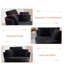 Fauteuil demi-tonneau en chenille avec coussins de 61 po Boneless-287108237