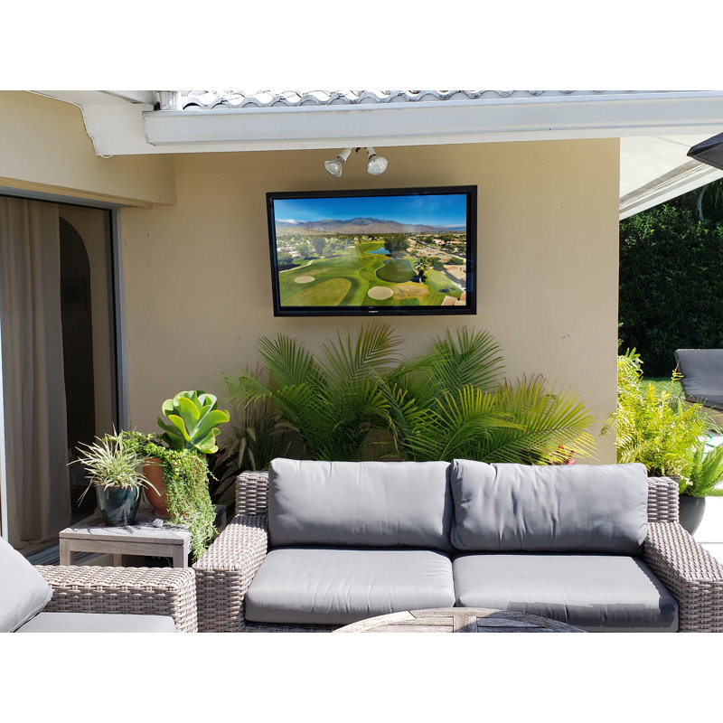 Black Stainless Steel Full-Motion Dual Arm Wall Mount Kit