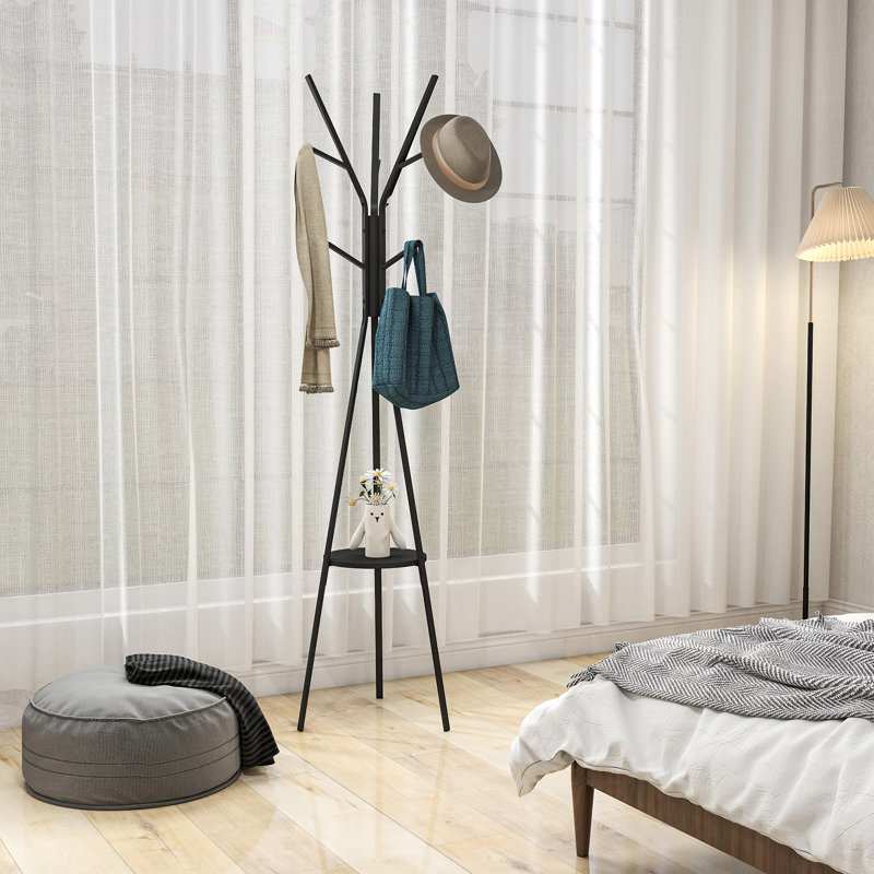 Freestanding Coat Rack, Black