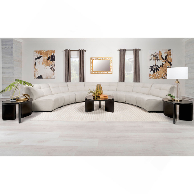 Canapé modulaire rembourré 8 pièces Sycamore Ivory