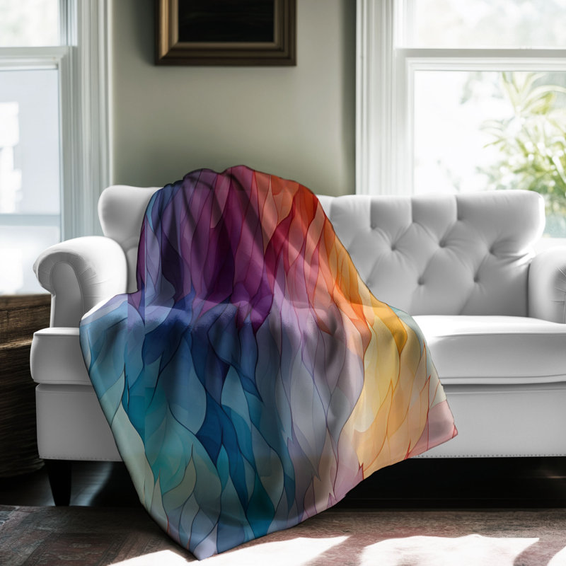 Rainbow Art - couverture 1 pièce, L 80 po x l 60 po