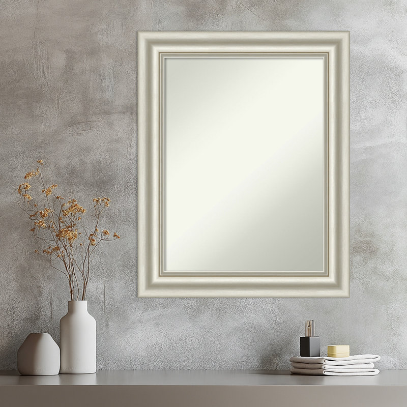 Miroir mural Sophia, 29,5 po x 23,5 po, Argent argent
