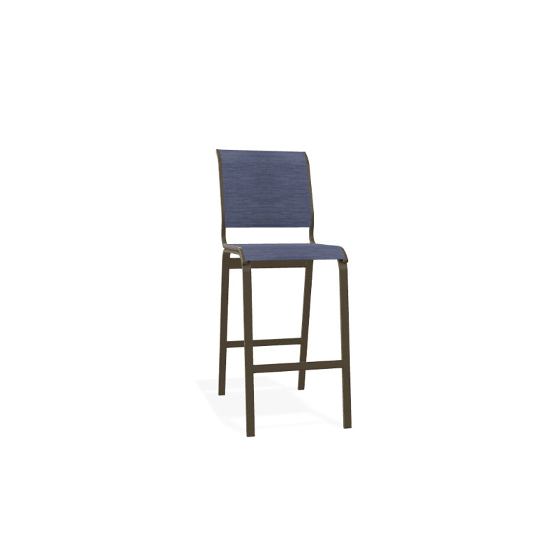 Tabouret de bar 29,5 po Holna, Bois de plage texturé, Rivière