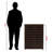 Adalwin Dark Brown Finish 2-Door Shoe Storage Cabinet, 38.34'' H X 29.95'' W X 13.1'' D