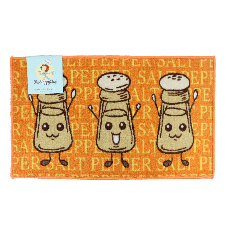 Salt & Pepper Fun Printed Non-slip Kitchen Mat