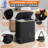 Double Laundry Hamper With Lid 150L Large Laundry Basket With Bamboo Handles Foldable Clothes Hampers With 2 Removable Liner Bags For Laundry For Bedroom Bathroom Dorm Laundry Room, Black