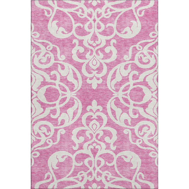 Premium Machine Washable Prisco Blush Rug