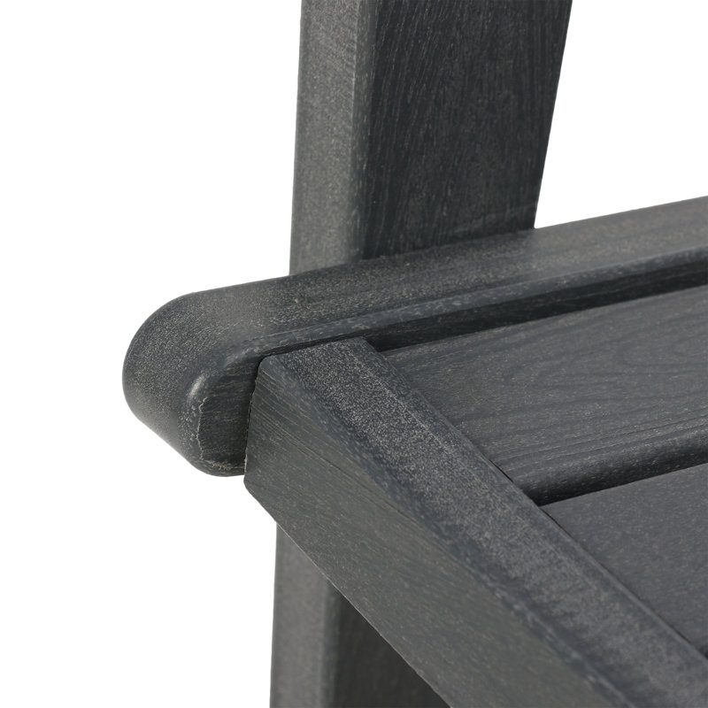 Fauteuil club Adirondack Creswell - bleu marine, Noir