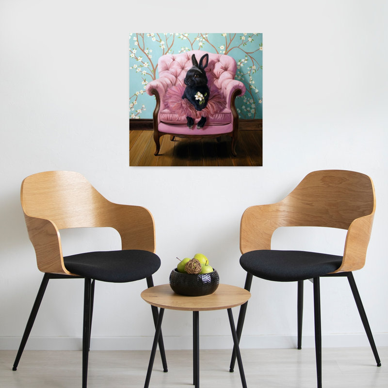 Petite déesse, art urbain contemporain de lapin, H 24 po x l 24 po