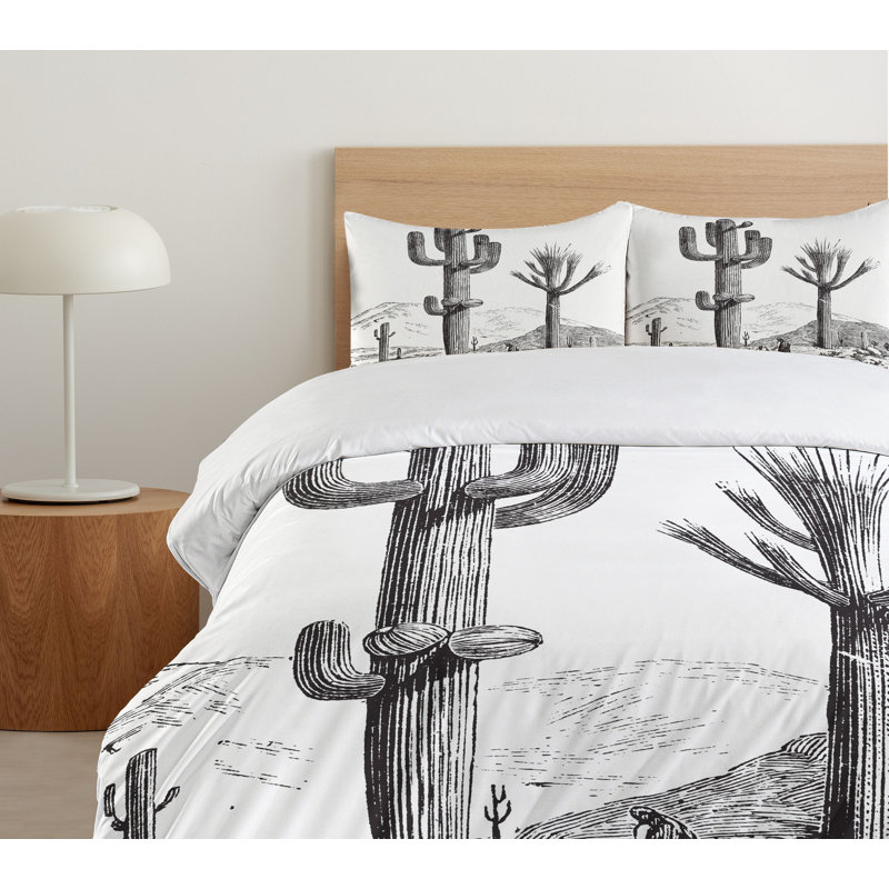 Coastal Polyester Duvet Cover, Queen Duvet Cover + 2 Shams