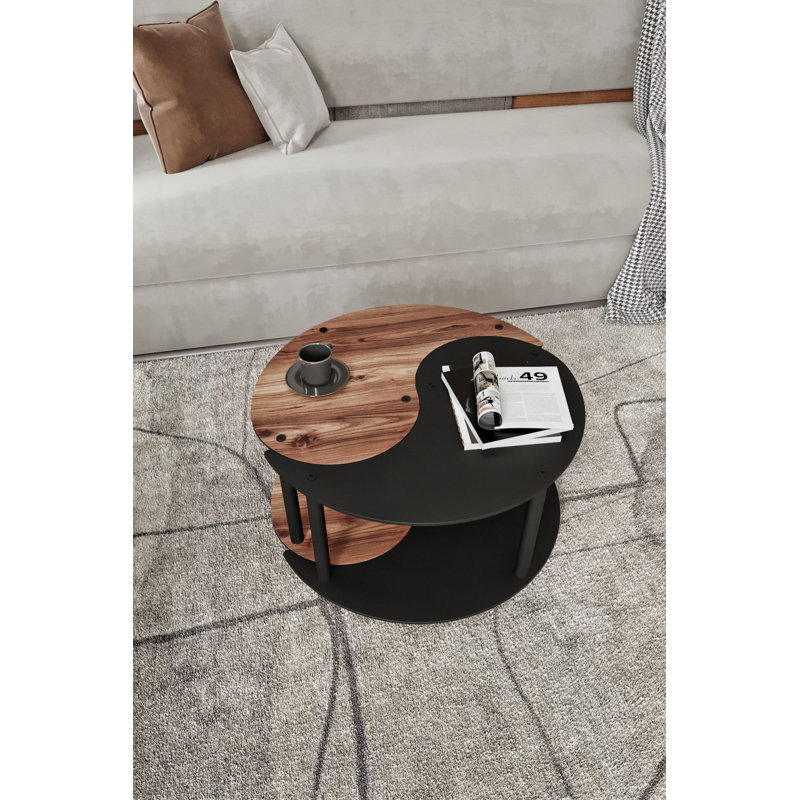 Modern Coffee Table Set (2 Pieces), 27.6 x 15.0 x 27.6 inches | 100% MDF with Compressed Kraft Legs | Stylish and Functional Design for Living Room, Perfect for Contemporary Spaces