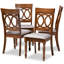 Chaise d'appoint Ingaret en noyer brun