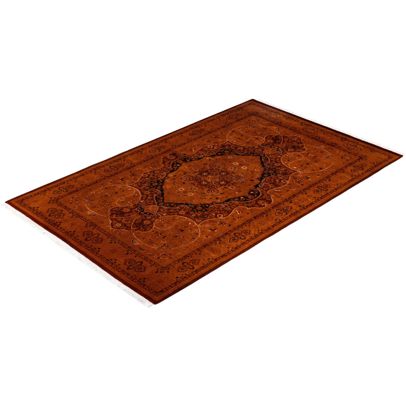 Overdyed One-of-a-Kind 4' 8" X 7' 5" Hand Knotted Area Rug