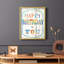 «Happy Birthday to You», reproduction encadrée - bois massif-204444452