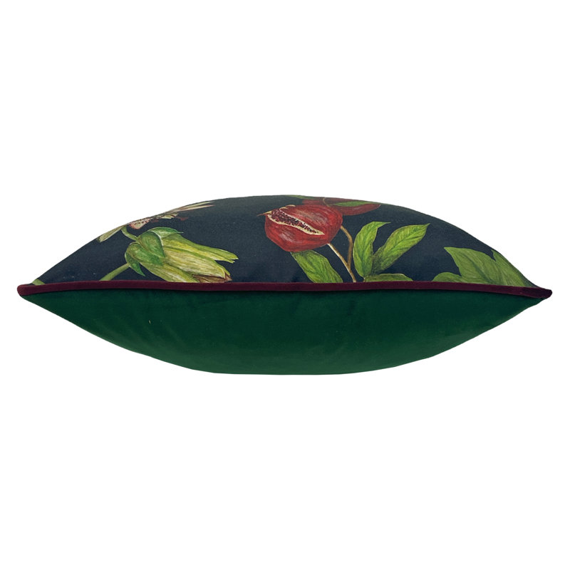 Figaro Floral Green Square Throw Cushion