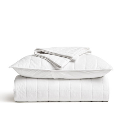 100% Cotton Box Stitch Quilt Set