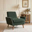 Fauteuil d'appoint rembourré avec pieds en bois d'hévéa-1822150975
