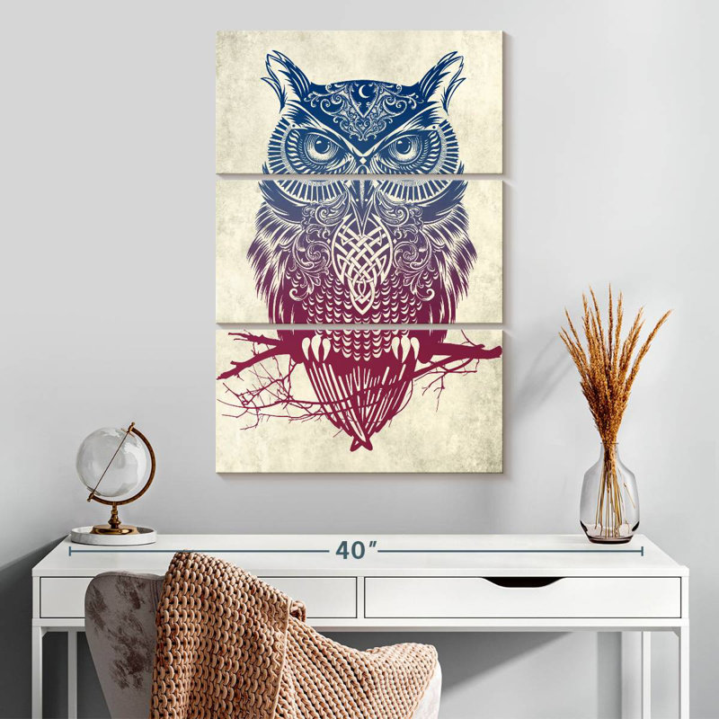 Warrior Owl, 32" H x 20" W