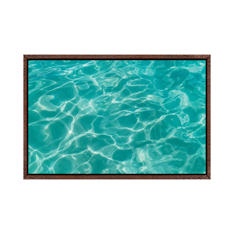 Cabo Water II 1 Piece Wall Art on Canvas, 101.6cm H x 152.4cm W x 3.81cm D, Classic Brown Wood Framed