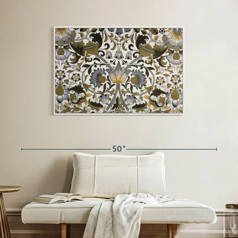 Lodden, 1884, Cadre flottant blanc, 40 po x 27 po