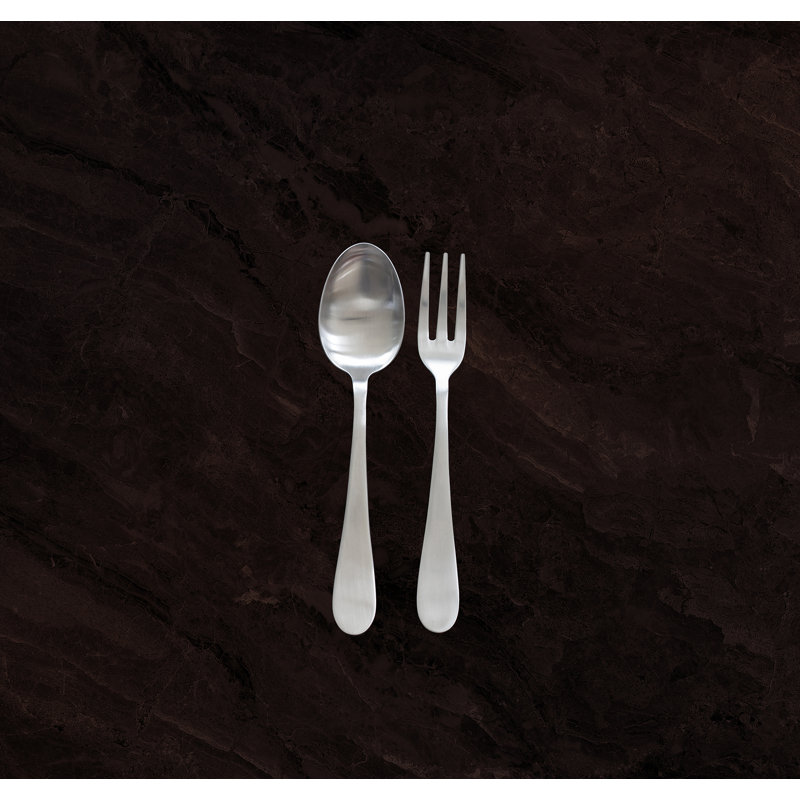 Ensemble de service BRescia (fourchette et cuillère), L 9,83 po x l 3 po, Glace