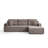 L-Shape Corduroy Sectional Sofa with Cushions-118568699-124836396