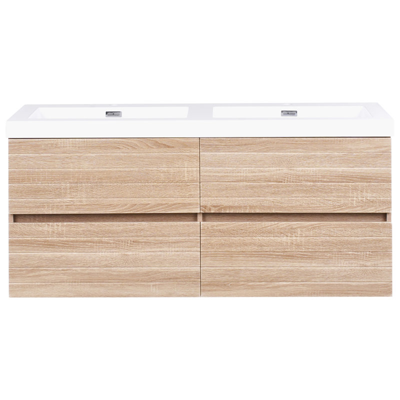Napanoch 120.00mm Double Bathroom Vanity with Basin