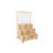 3-Tier Vertical Solid Wooden Planter with Grid Storage
