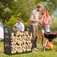86.4cm W Metal Log Rack