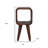 16" Chestnut Solid Wood Square Nightstand