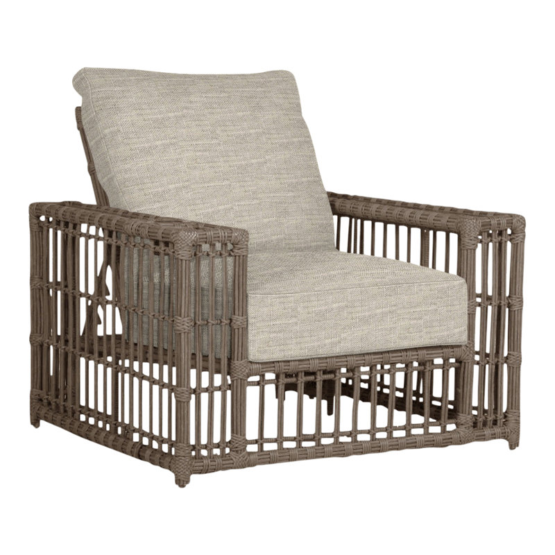 Fauteuil inclinable Newport, Pas de soudure, Lin colombe Sunbrella, Toile de jute Newport # 66