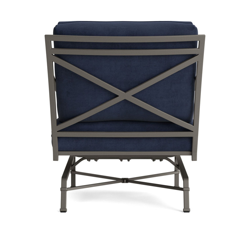 Venetian Outdoor Lounge Chair, Mica, Fusion Neptune