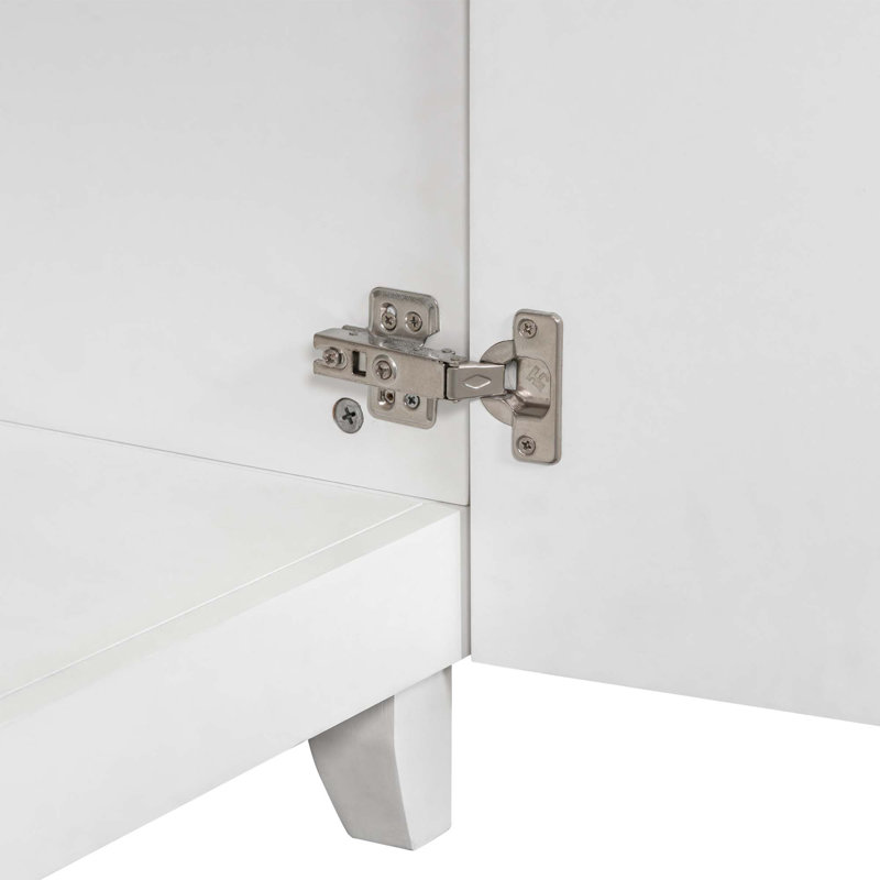 Armoire de salle de bain avec lavabo en résine, 2 tiroirs et 1 porte