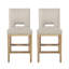 Ensemble de 2 tabourets de comptoir 27 pouces, tissu-118737526
