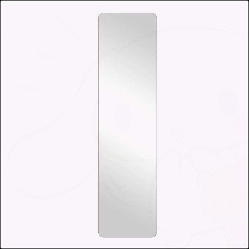 Wall-mounted Round-angle Dressing Mirror with High-quality Silver Mirror and Explosion-proof Glass