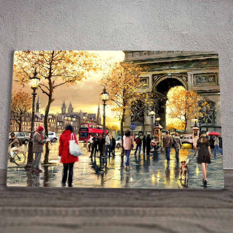 MACNEIL STUDIOS Traditional Cities & Countries Wall Decor on Ceramic