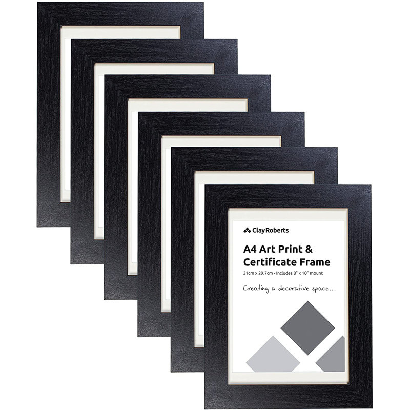 Single Picture Frame - Frames Included: 6, Black