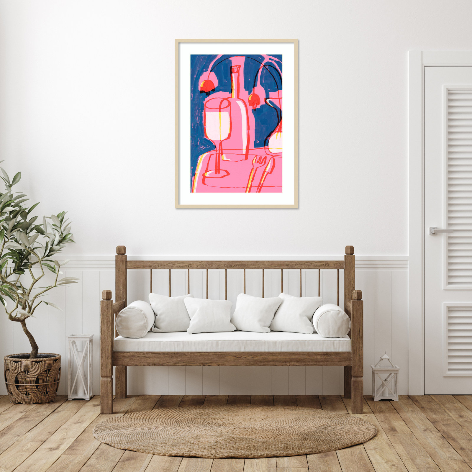 Galya "Neon Still Life No. 4" Print, Brown, 41" H x 30" W