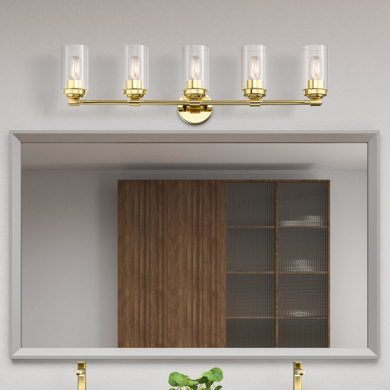 Ashveen 5 - Light Dimmable Vanity Light, Polished Brass
