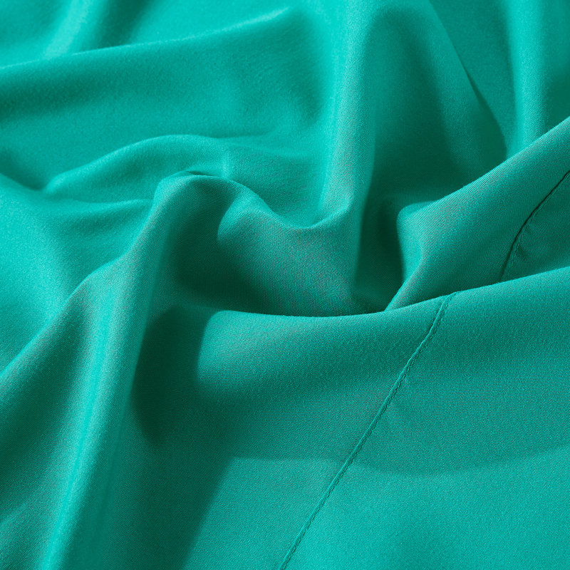 Ensemble de draps en microfibre Jcrown, Turquoise, Ensemble de draps pour lit simple avec deux taies 