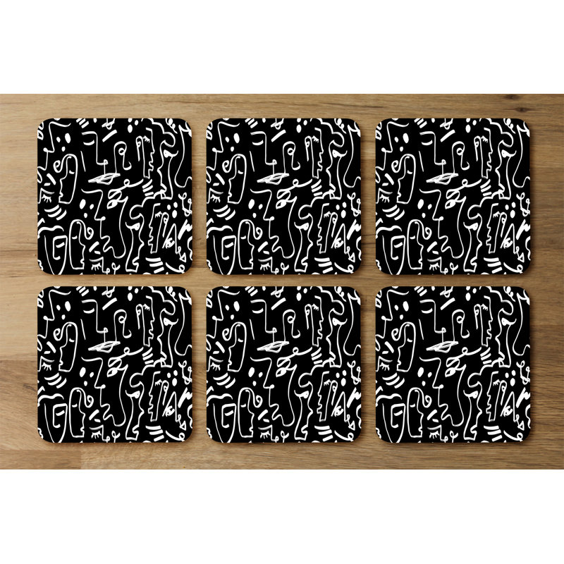 Dritenbas Square 6 Piece Coaster Set