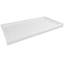 Base de douche rectangulaire en acrylique à drain à droite 60 po x l 32 po x H 4 po | Profil bas | Conception antidérapante | Couleur blanche pour les salles de bain modernes-117340261