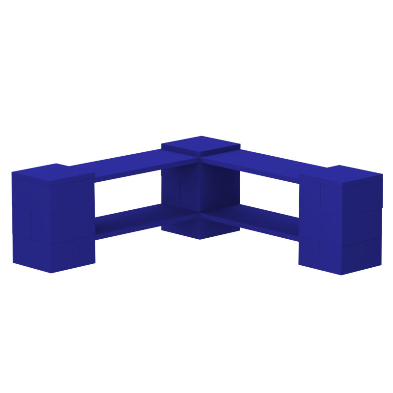 EverBlock 2 Level Single Corner Kit, Blue