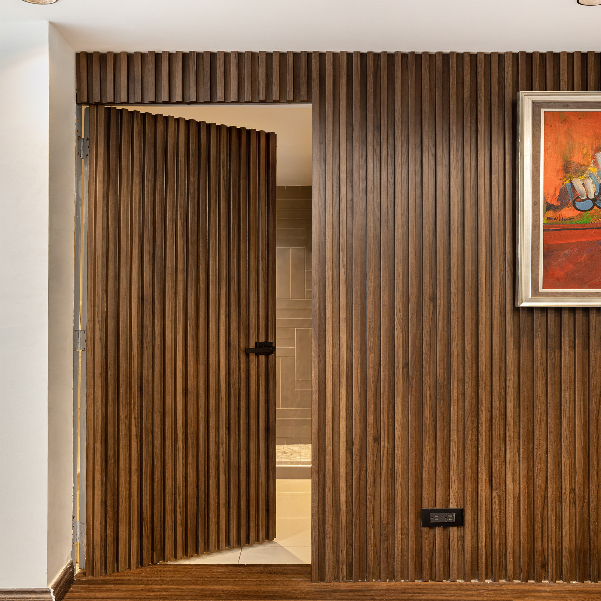 Oak Wooden Wall Slats Narrow Size 3D Wall Panels Wooden Slats Wood Decor  Room Interior Decorative Wood Panels Wooden Wall Slat 