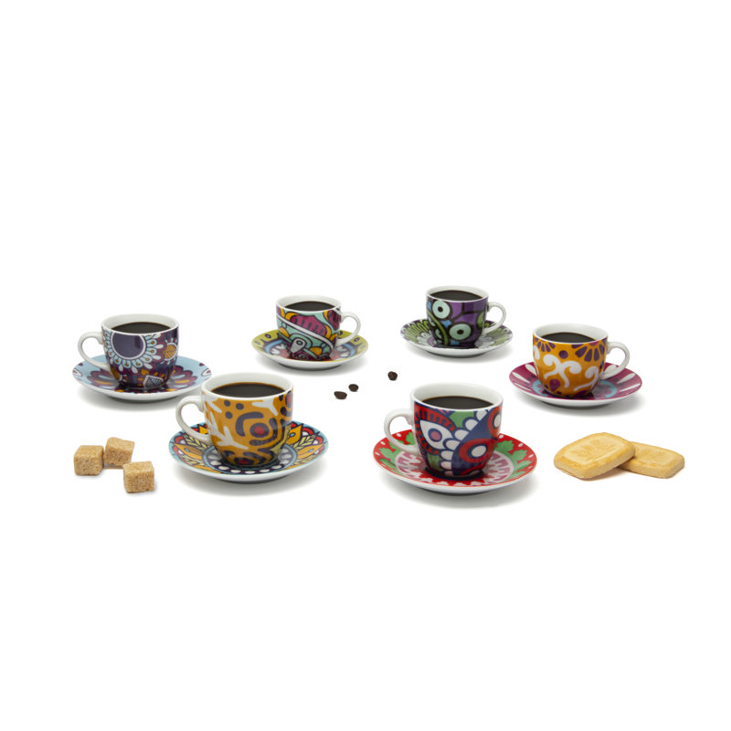 Mandala Etno Porcelain Espresso Cup